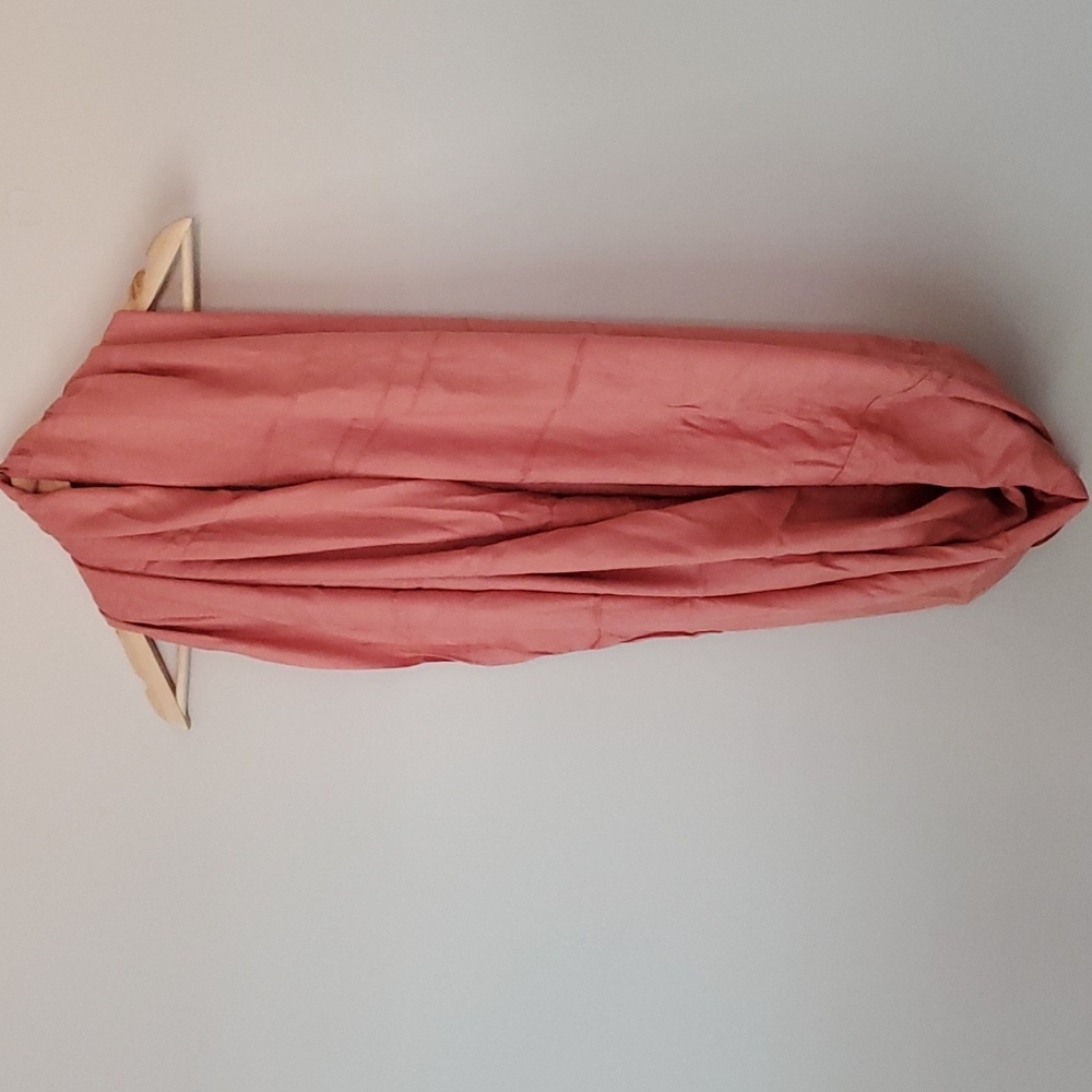 World Market Peach Infinity Scarf